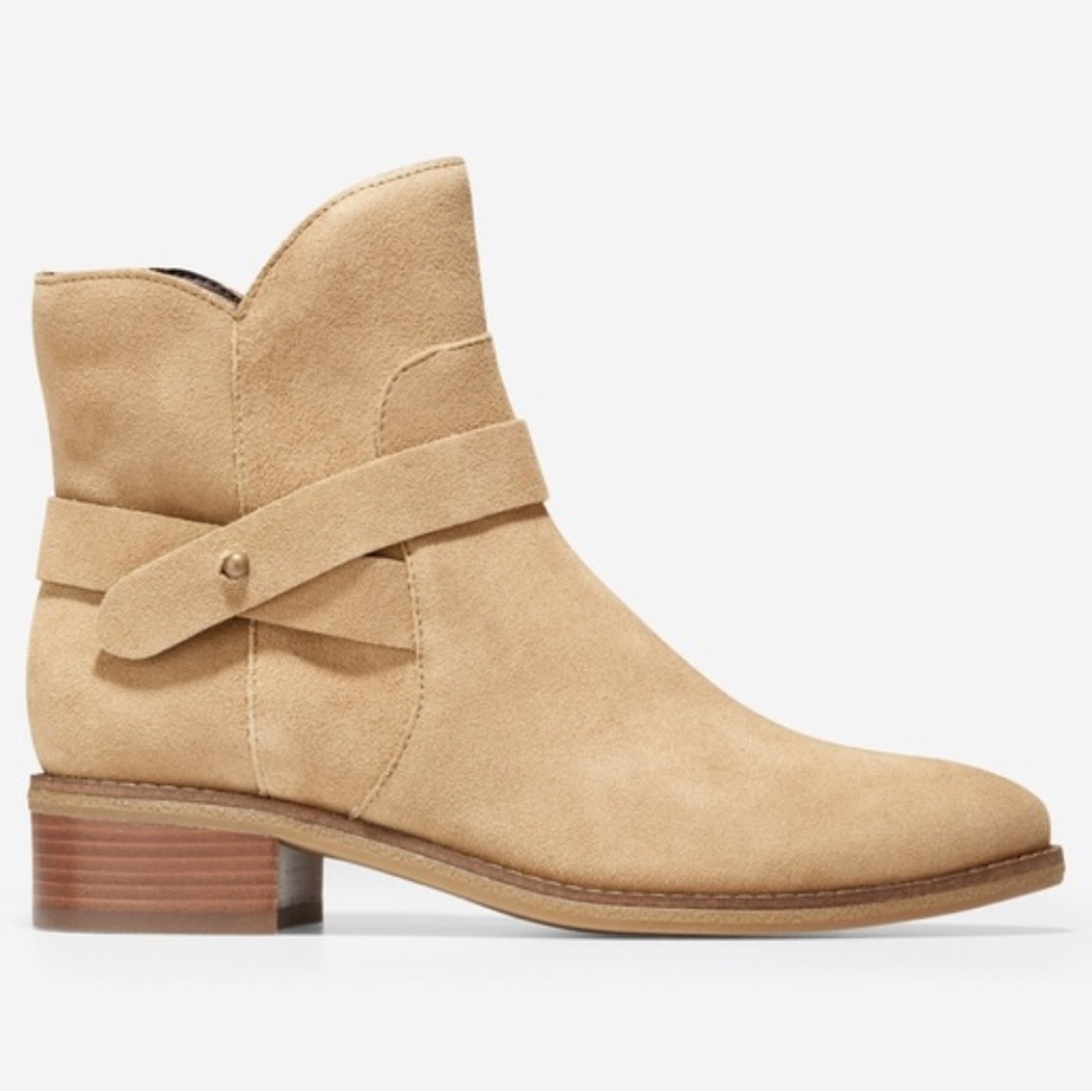Perfect Cole Haan Women's Wylie Bootie 45MM Boot, Water Resistant Birch Suede